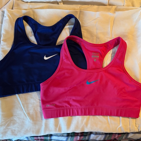 Nike Other - Nike Vibrant Pink and Deep Blue Sports Bras sz Large